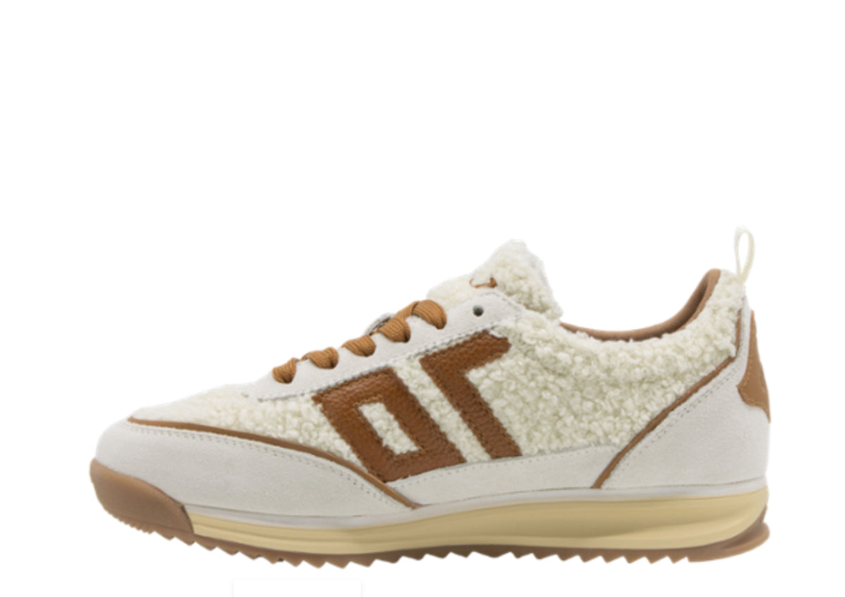 Back 70 Jogger FT Sneaker in Milk Ice Cuoio