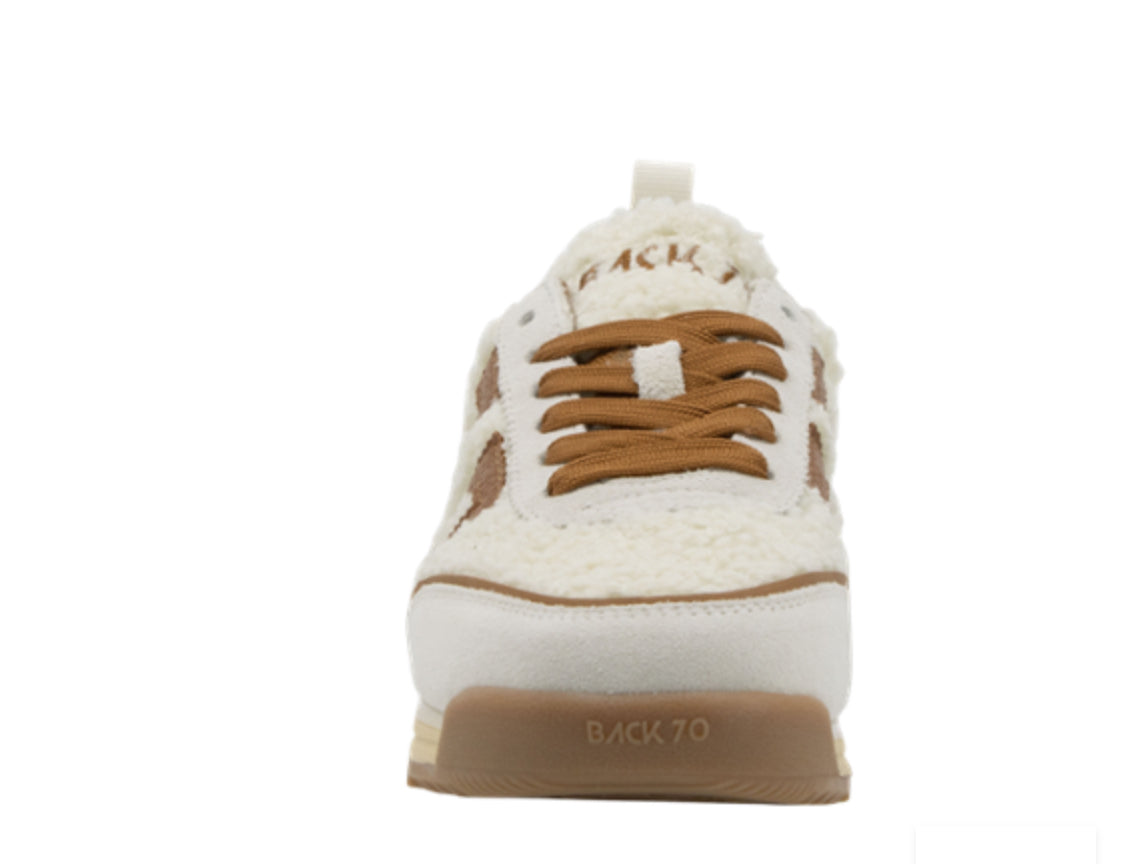 Back 70 Jogger FT Sneaker in Milk Ice Cuoio