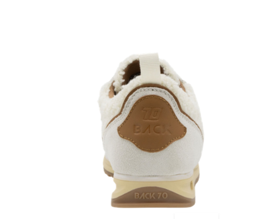 Back 70 Jogger FT Sneaker in Milk Ice Cuoio