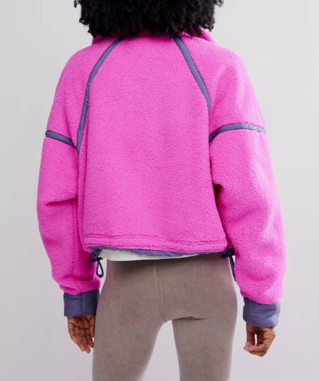 FP Movement Mountain High 1/2 Zip Fleece in Fuchsia Flirt