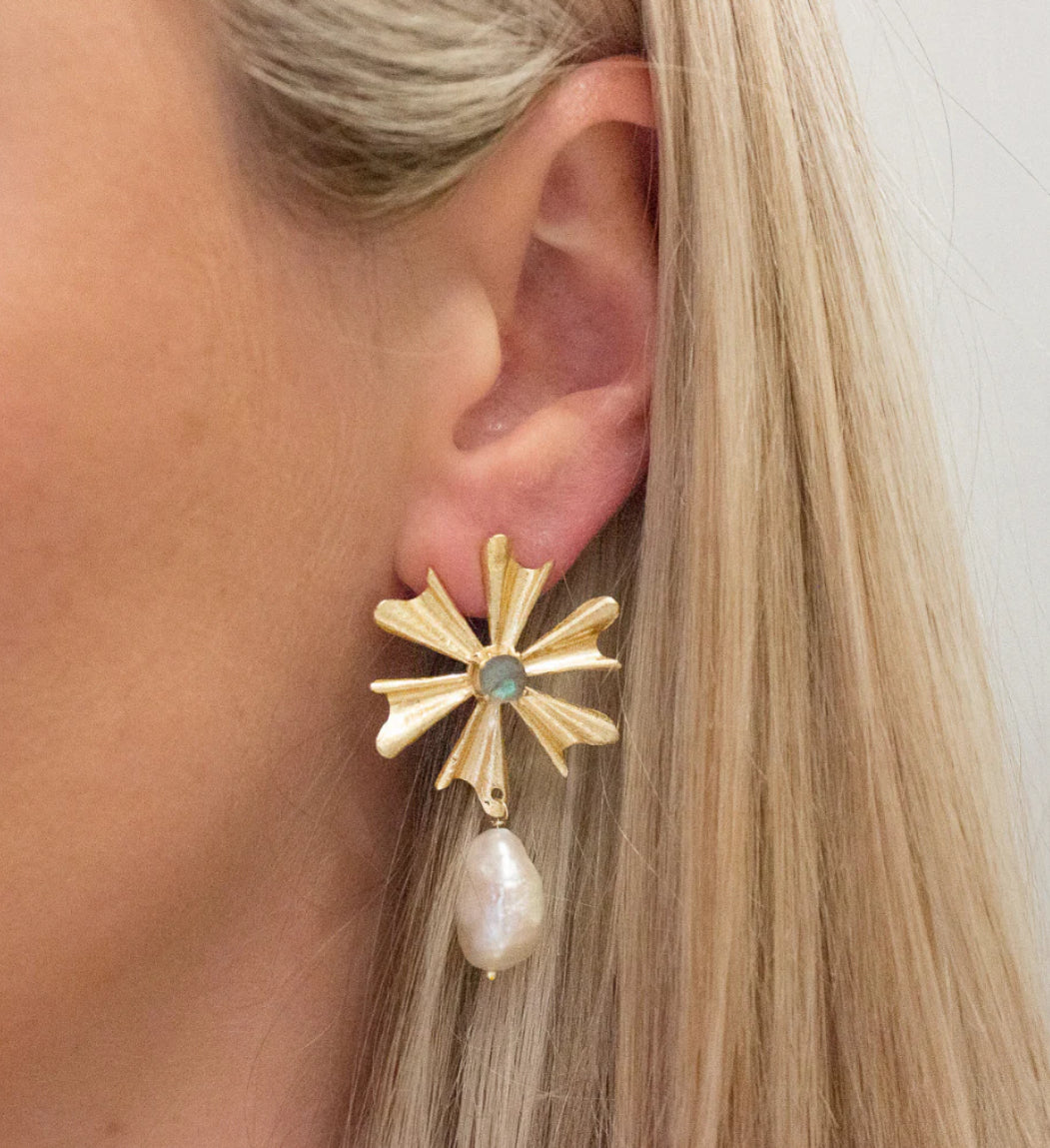 Ever Alice Amelia Earrings in Moonstone