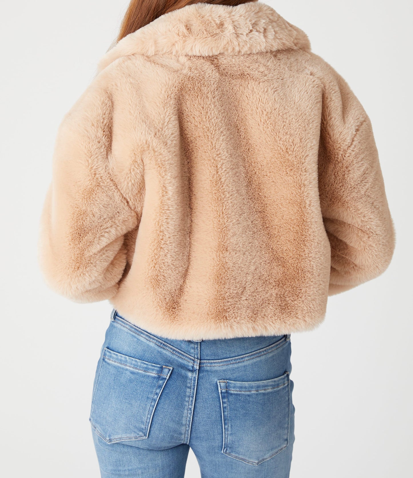 Blank NYC Fur Jacket in Oatmeal Crush