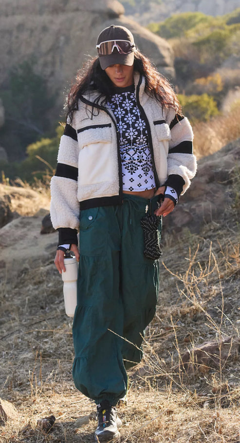 FP Movement Far Out Fleece in Ivory Sherpa