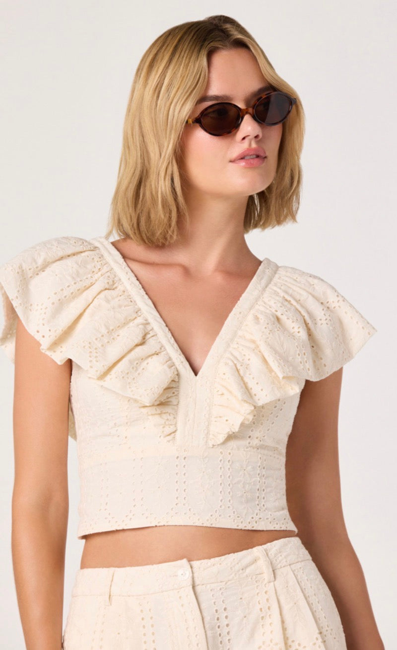 ASTR Margo Top in Cream