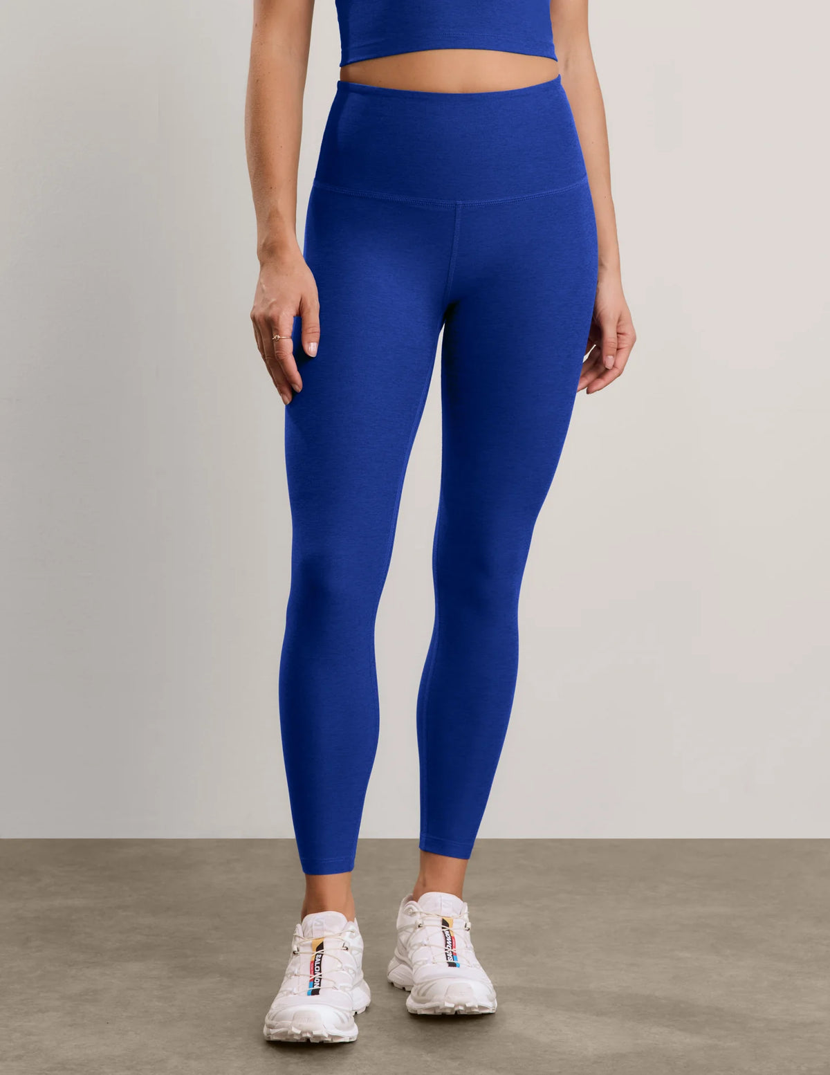 Beyond Yoga Spacedye Caught In The Midi High Waisted Legging in Ultra Blue Heather