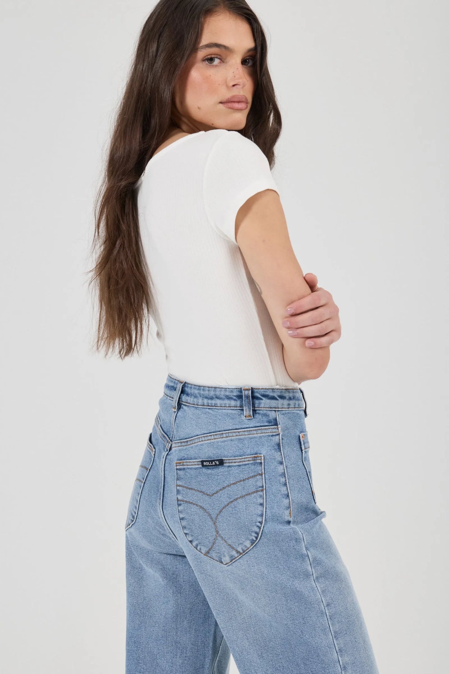 Rolla's Sailor High Rise Cleo Jean in Surrender