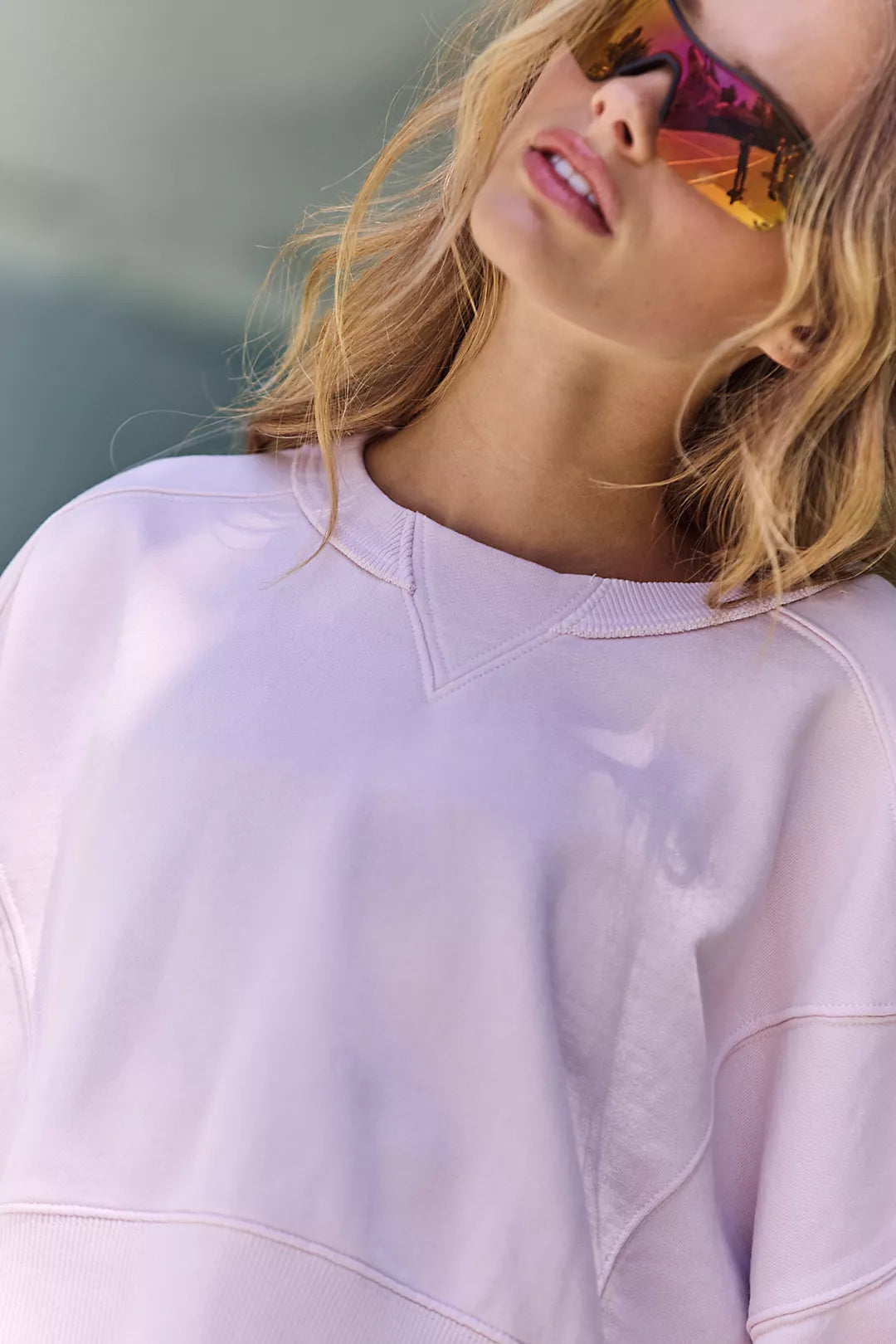 FP Movement Sho Sleeve Intercept Pullover in Pearl
