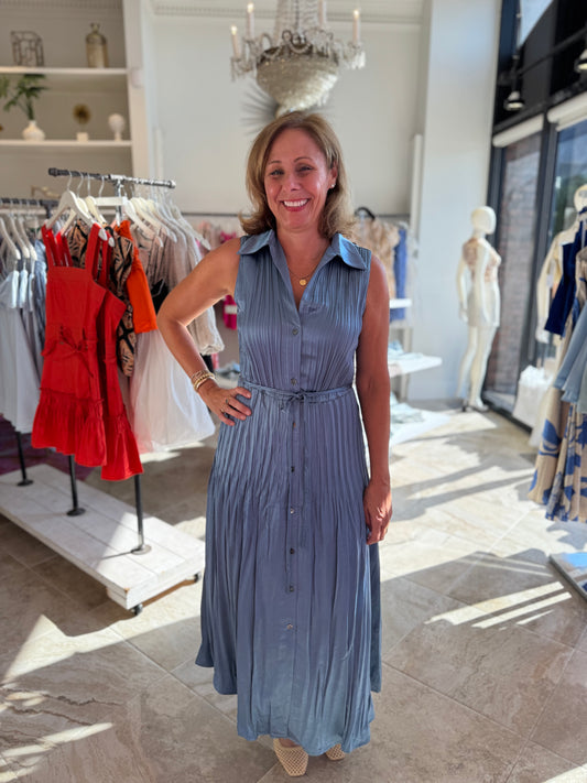 Watson Pleated Midi Dress