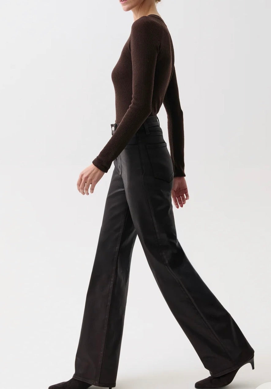 Pistola Evie High Rise Slim Boot Jean in Coated Mocha
