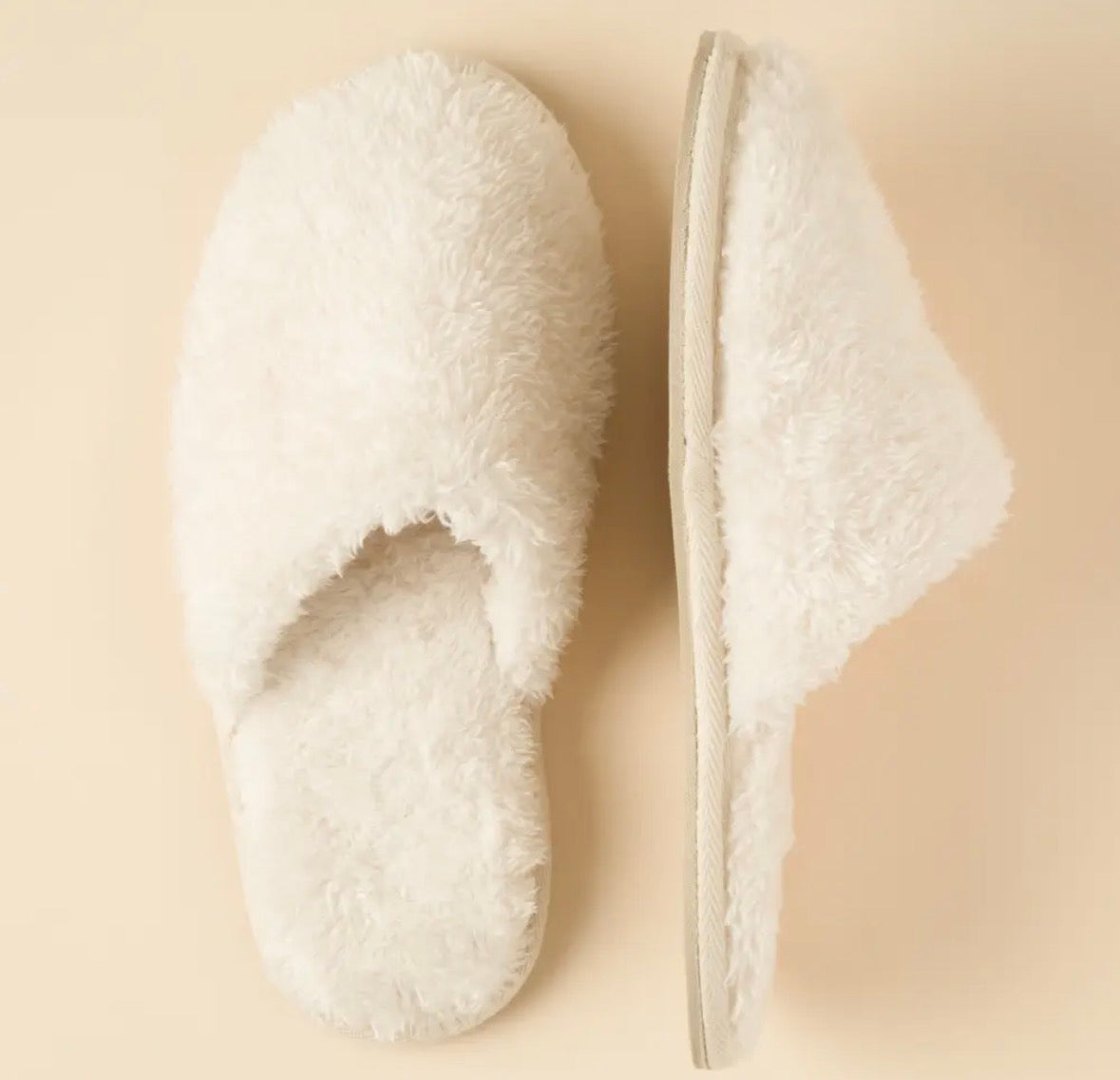 Softies Soft Cozy Plush Non-Slip Lounge Slippers in Almond