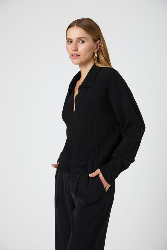 French Connection Vhari Collar Long Sleeve Jumper