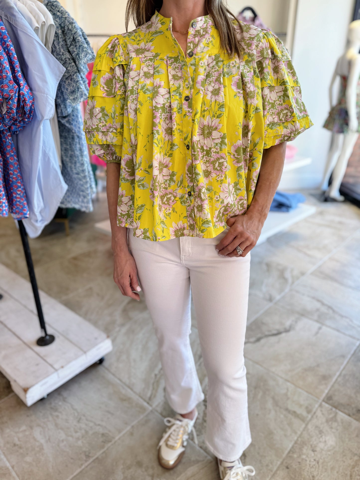 Sienna Floral Short Sleeve Top