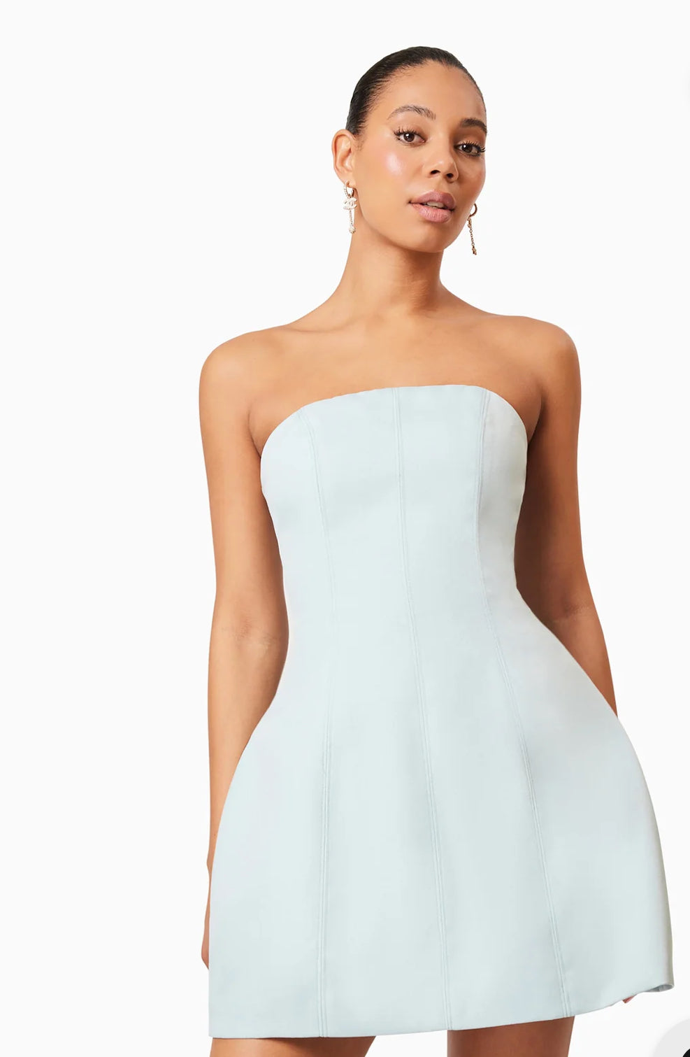 Elliatt Geranium Party Dress in Seafoam