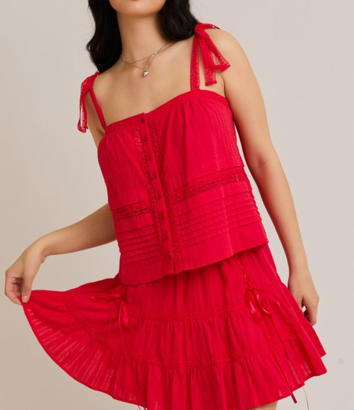 Charlotte Sleeveless Top and Skirt Set