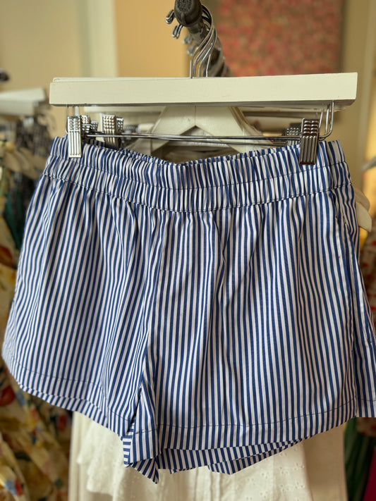 Stark X Willow Short in Navy White Stripe
