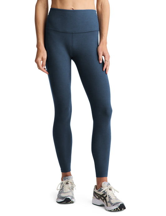 Beyond Yoga Spacedye Caught In The Midi High Waisted Legging in Blue Tundra