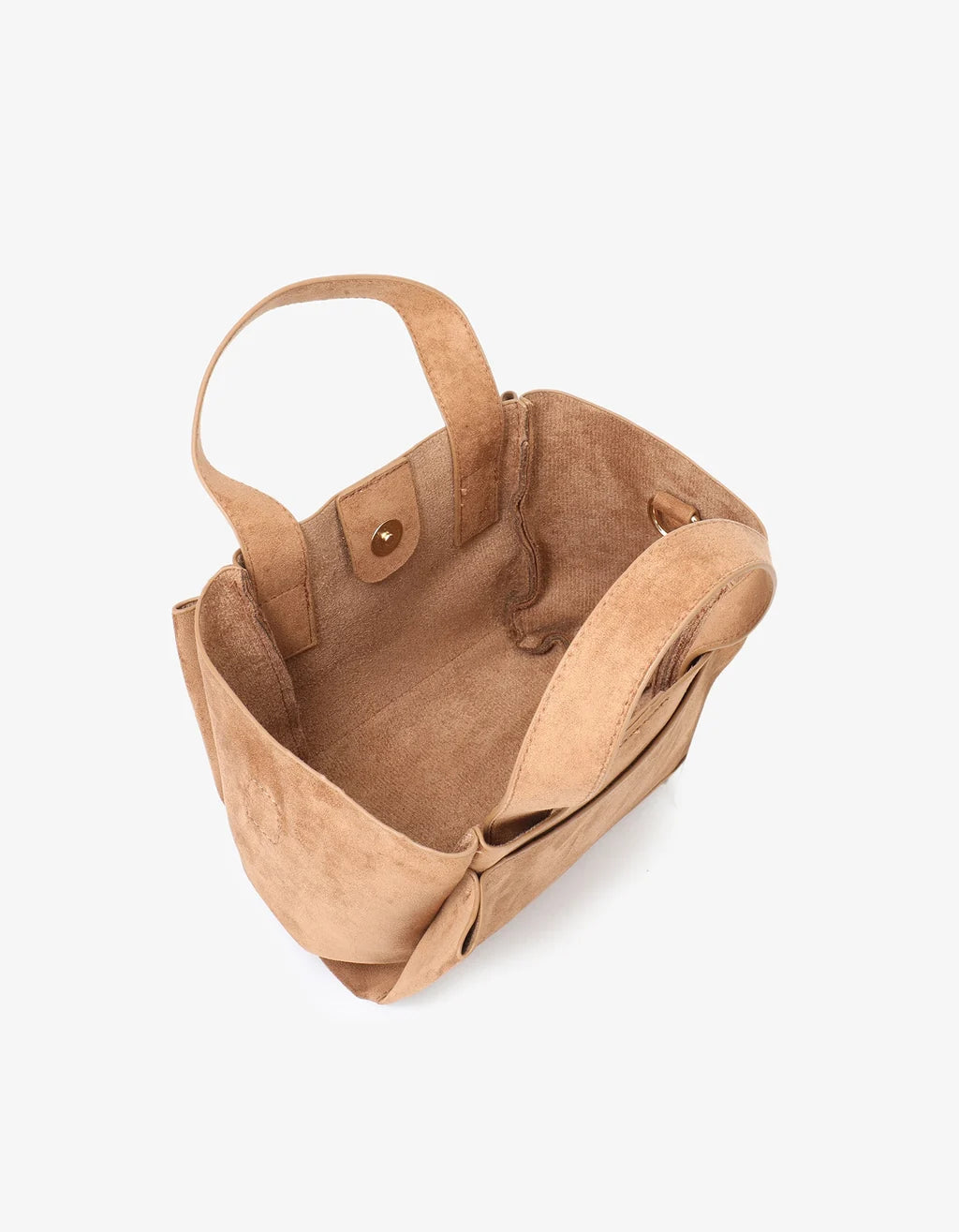 Remi & Reid Ella Mini Faux Suede in Camel