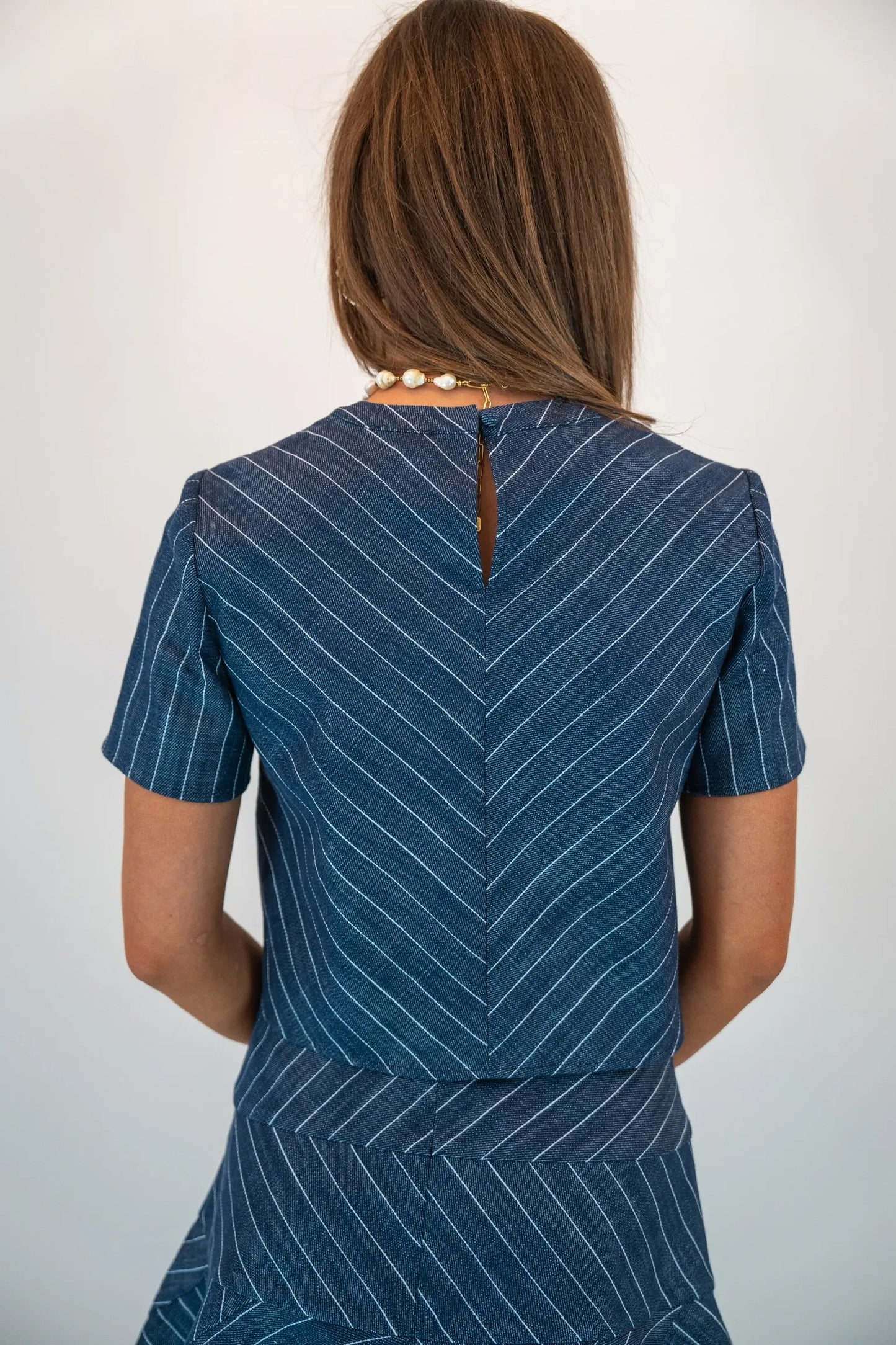 Shug Diana Top in Navy