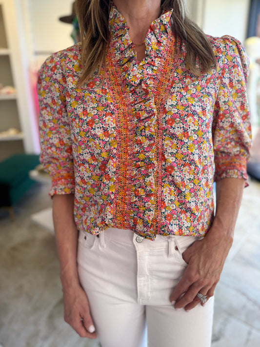 Love The Label Zuri Top in Libby Print