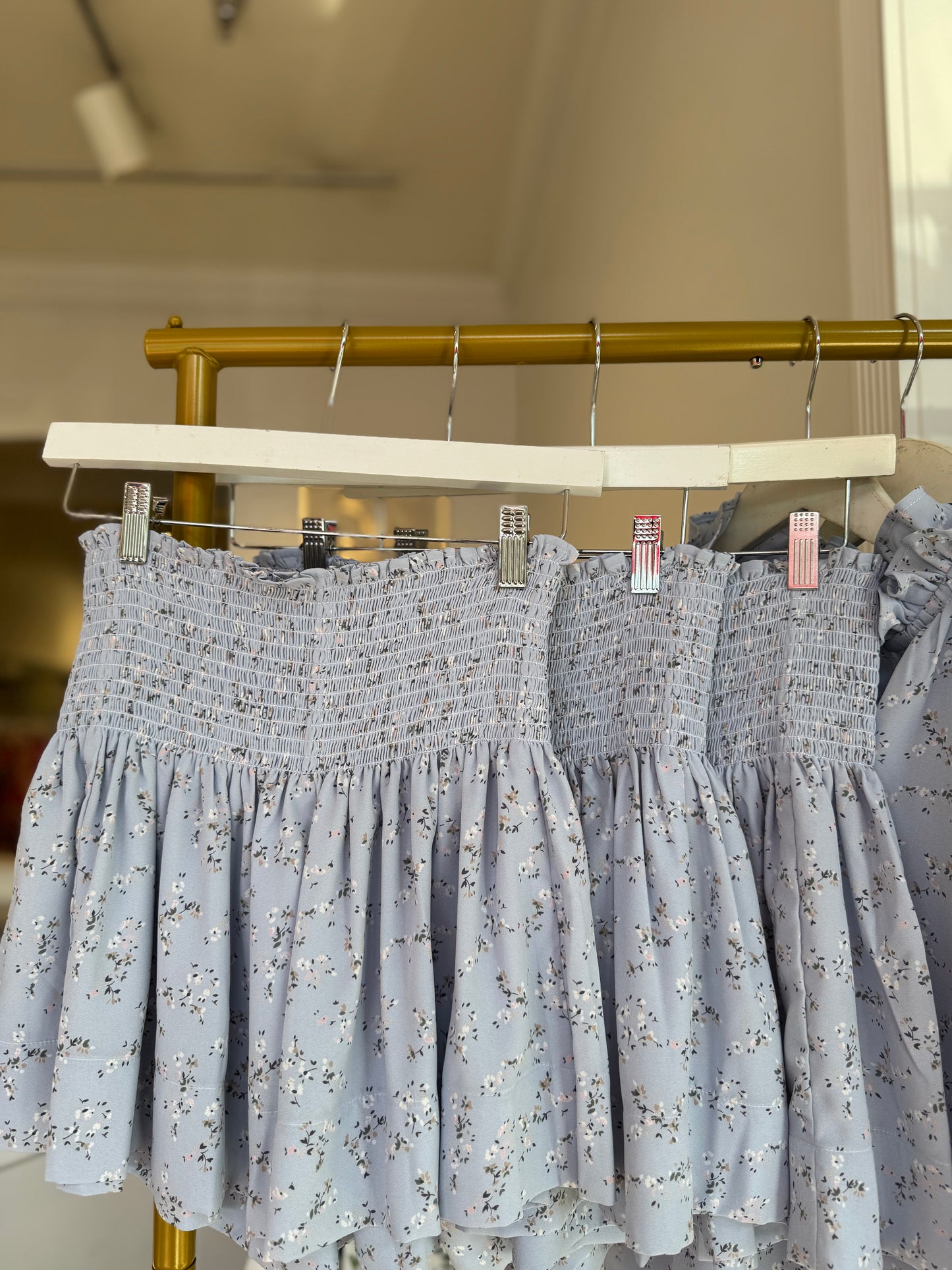 Koch Erica Skirt in Baby Blue Winter Camellia