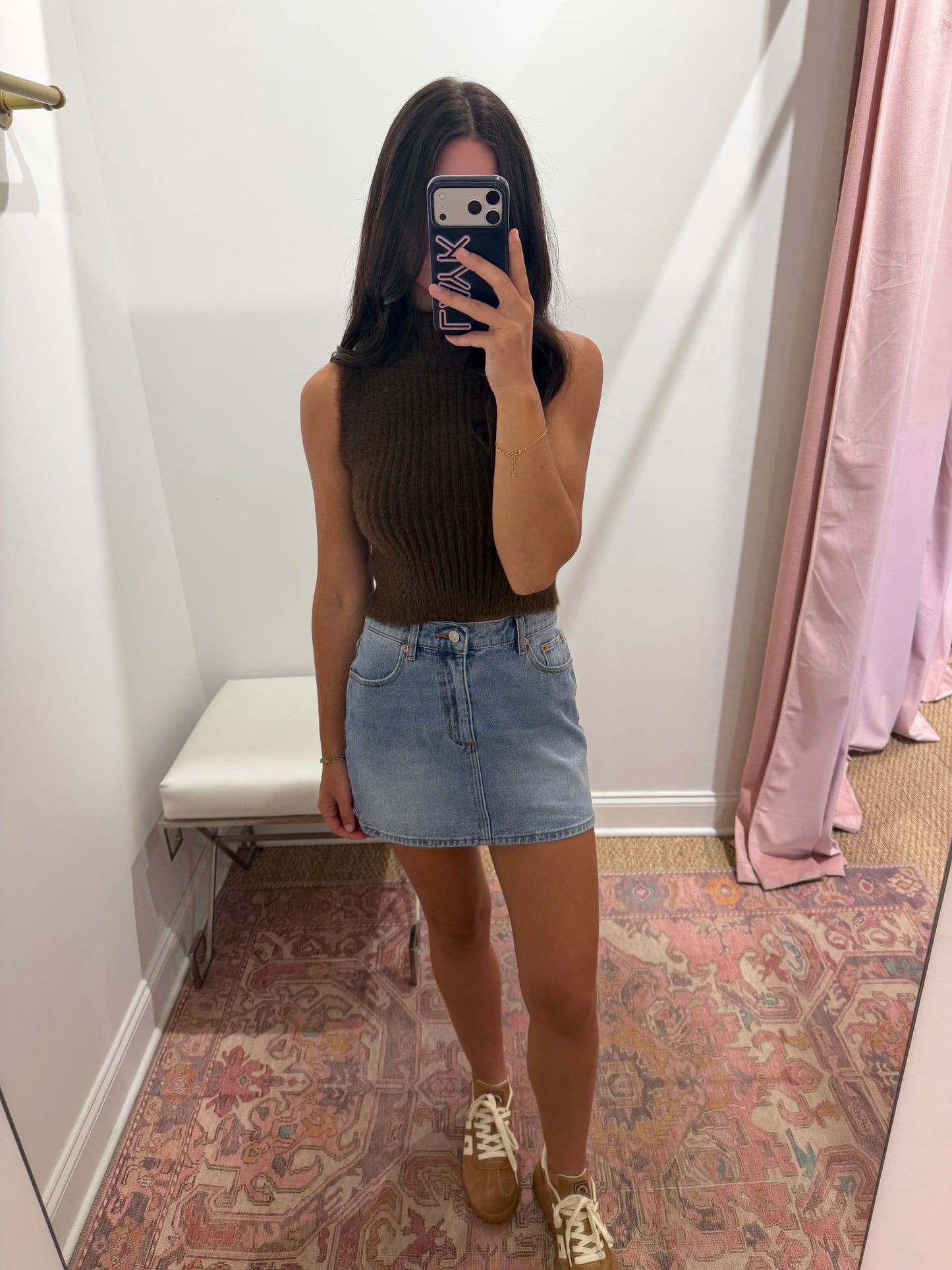 Rolla’s 90’s Relaxed Mini Denim Skirt in Surrender