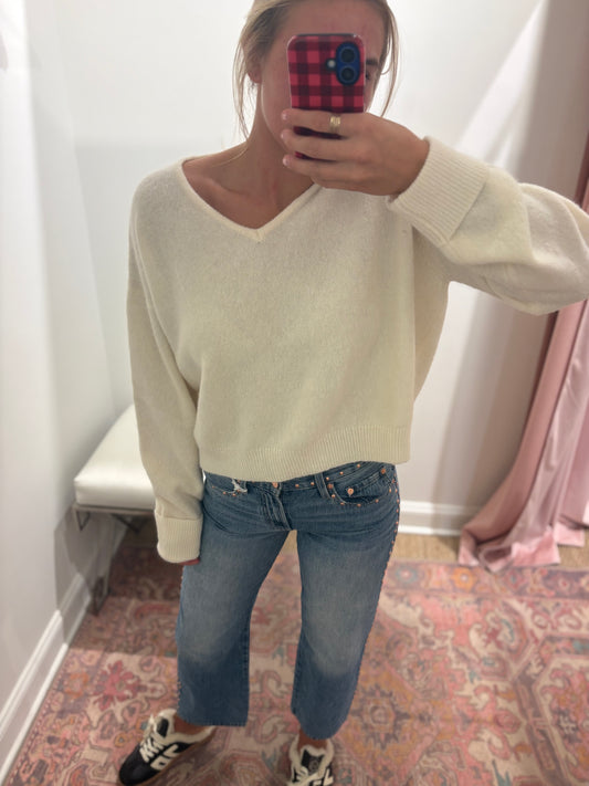 Tinsley Sweater in Ecru