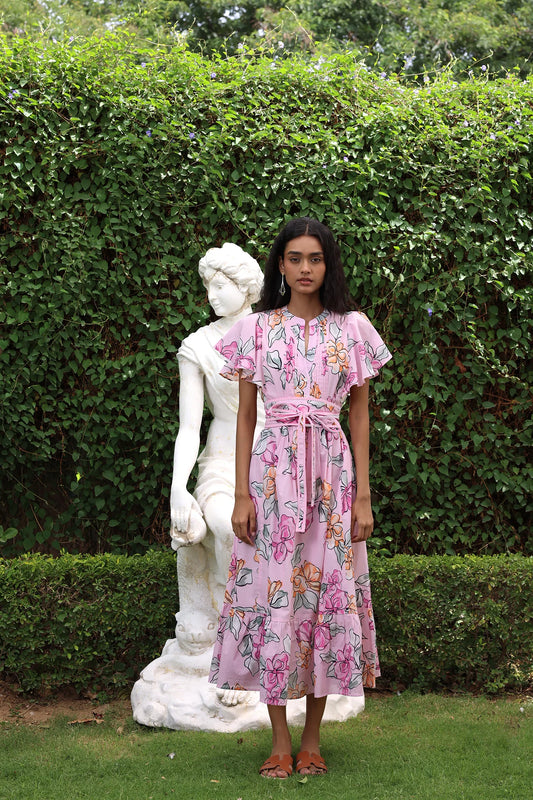 Beyond By Vera Leni Dress in Via Roma Blush