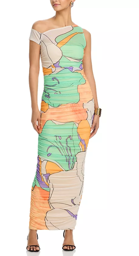 AFRM Biona Dress in Scarf Floral
