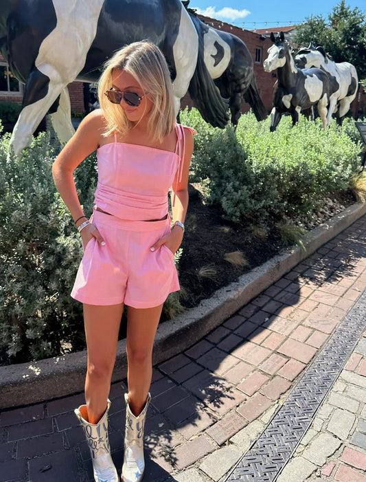 Koch Lila Top in Fanta Check