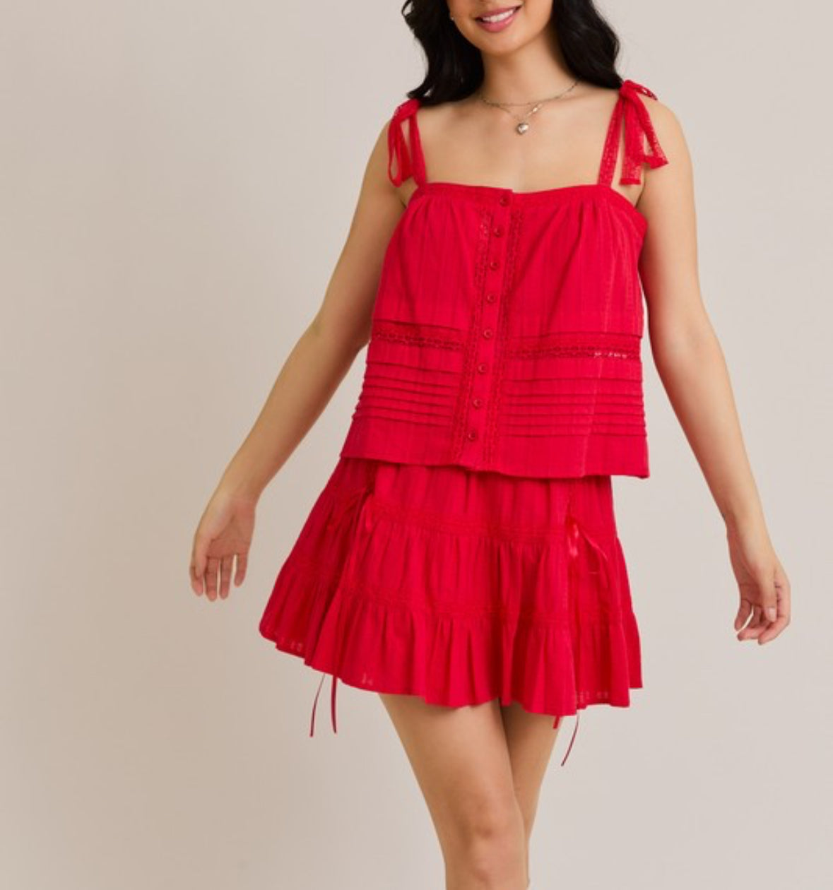 Charlotte Sleeveless Top and Skirt Set