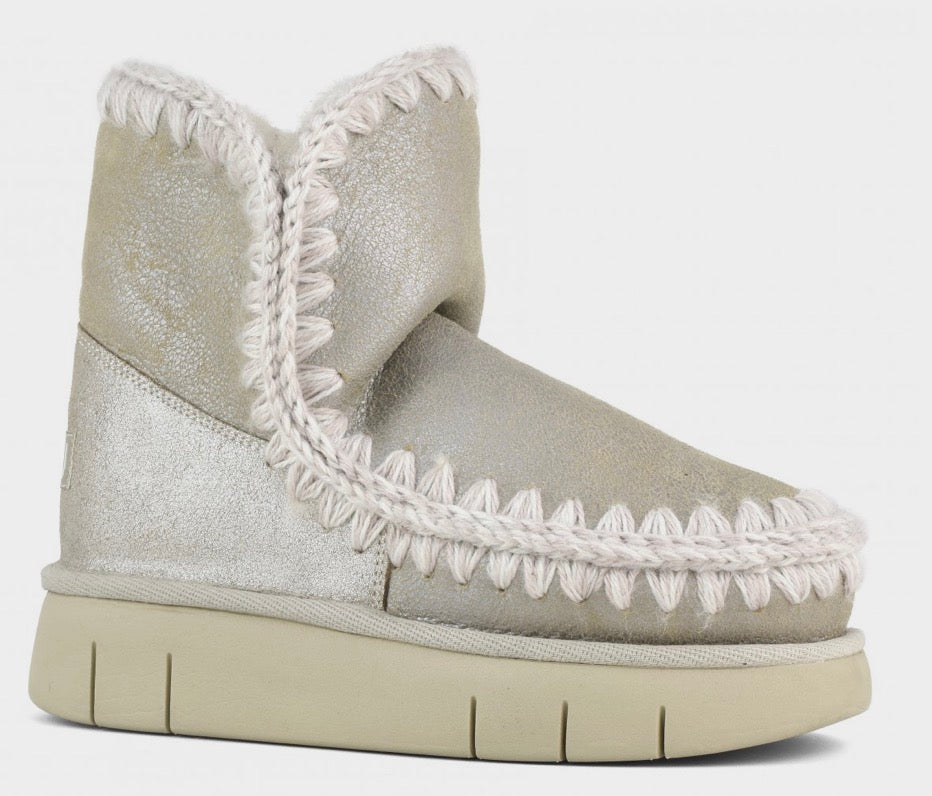 Mou Eskimo 18 Bounce Boot in Stone Metallic