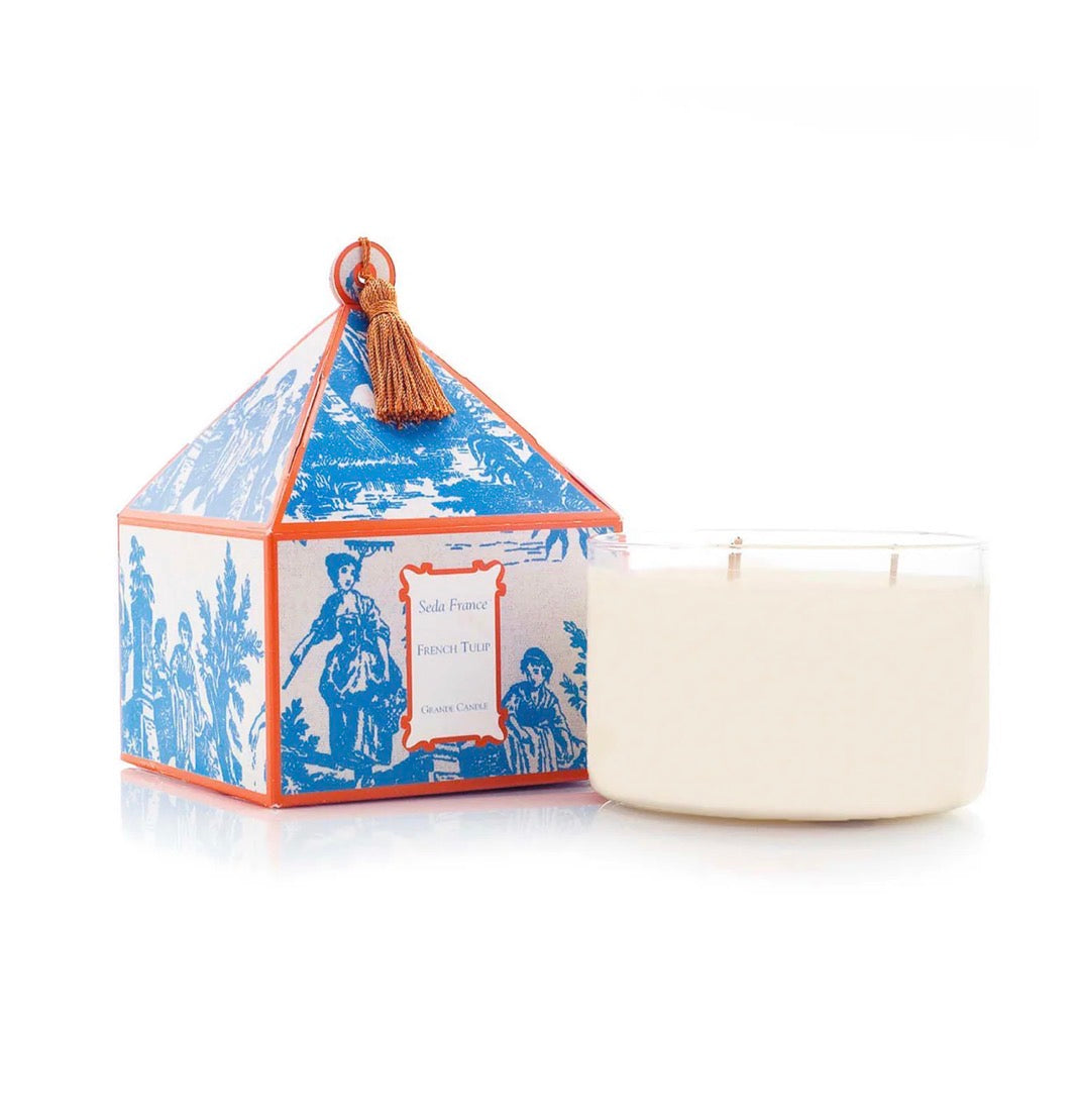 Seda France Classic Toile Three-Wick Candle