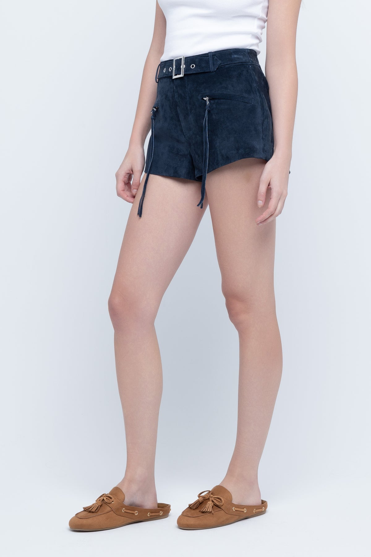 Blank NYC Midnight Drift Shorts in Navy
