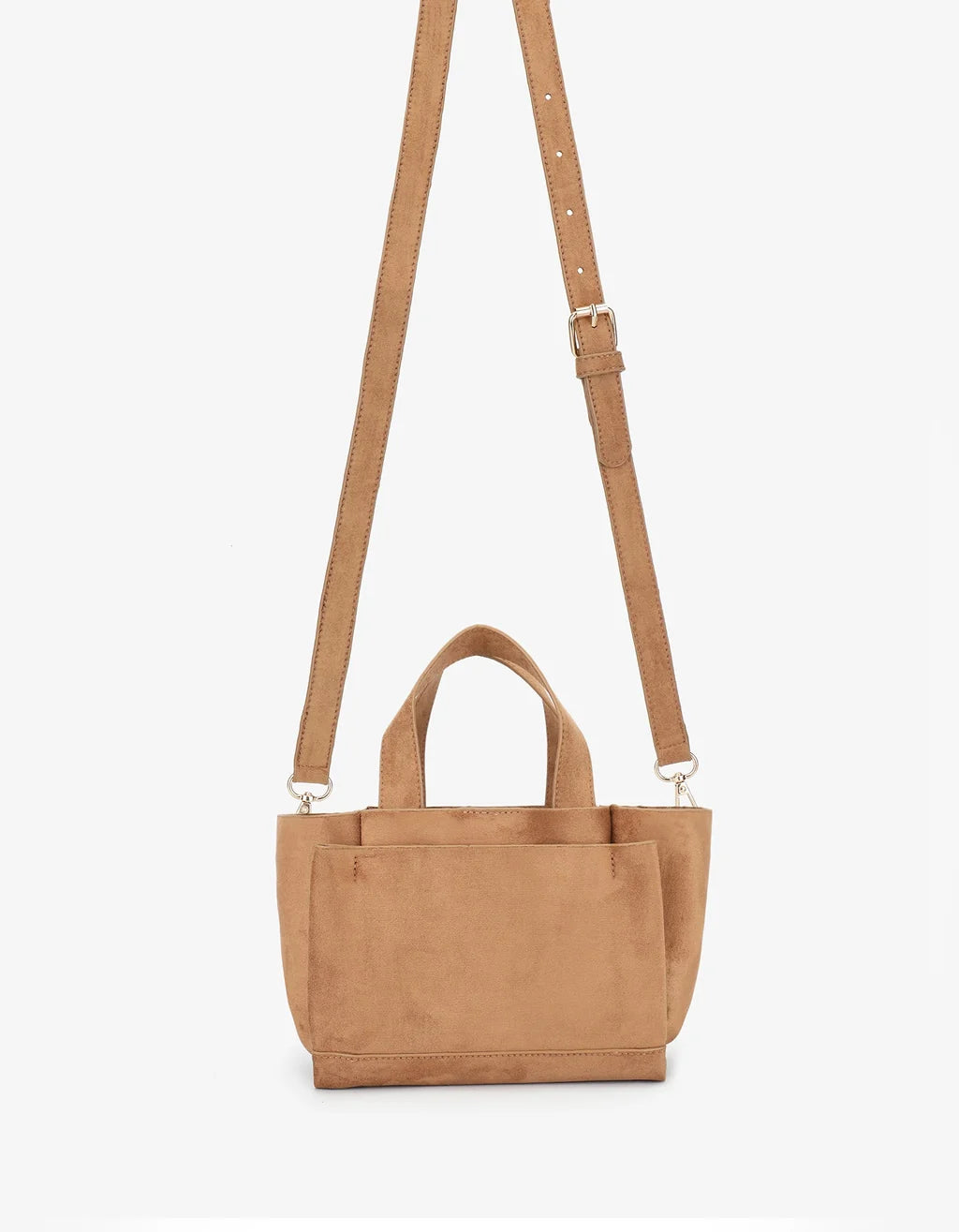 Remi & Reid Ella Mini Faux Suede in Camel