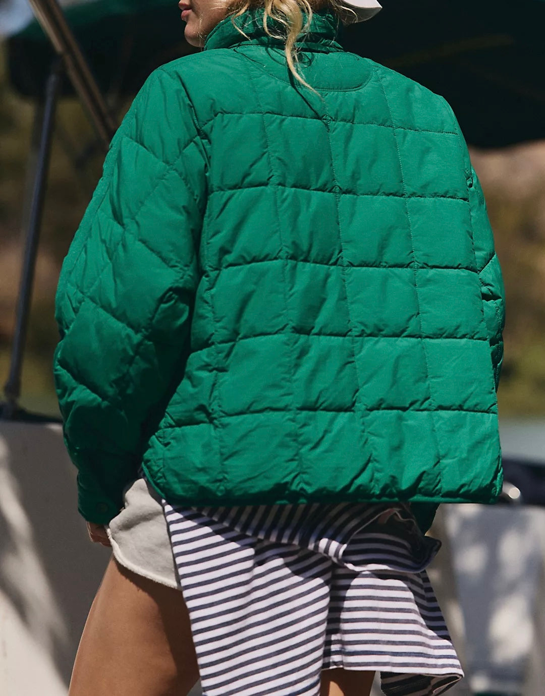 FP Movement Pippa Packable Puffer Jacket in Green Glow