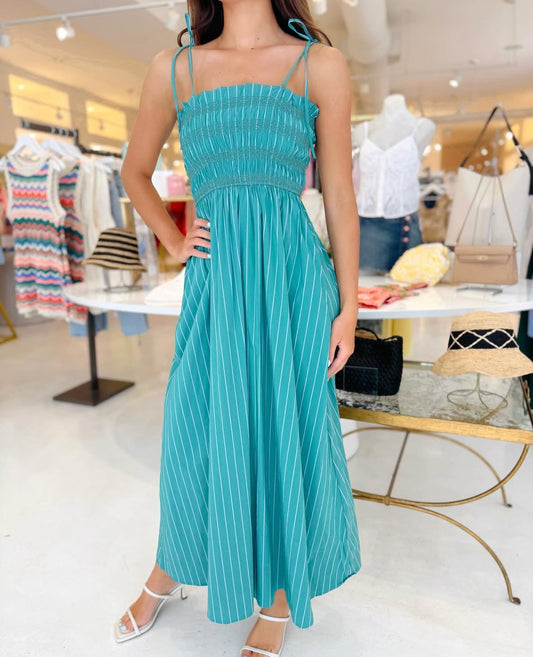 Kitty Striped Midi Dress