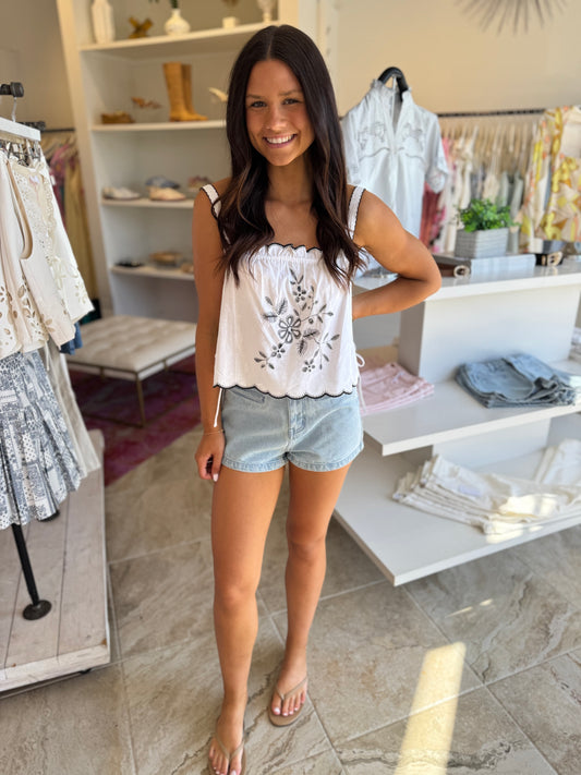 ASTR Sadie Top in Off White