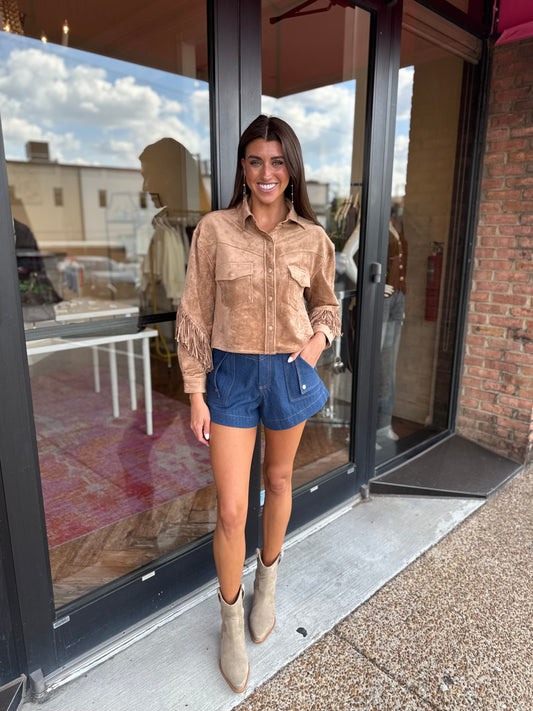 Blank NYC Jacket in Maple Sugar