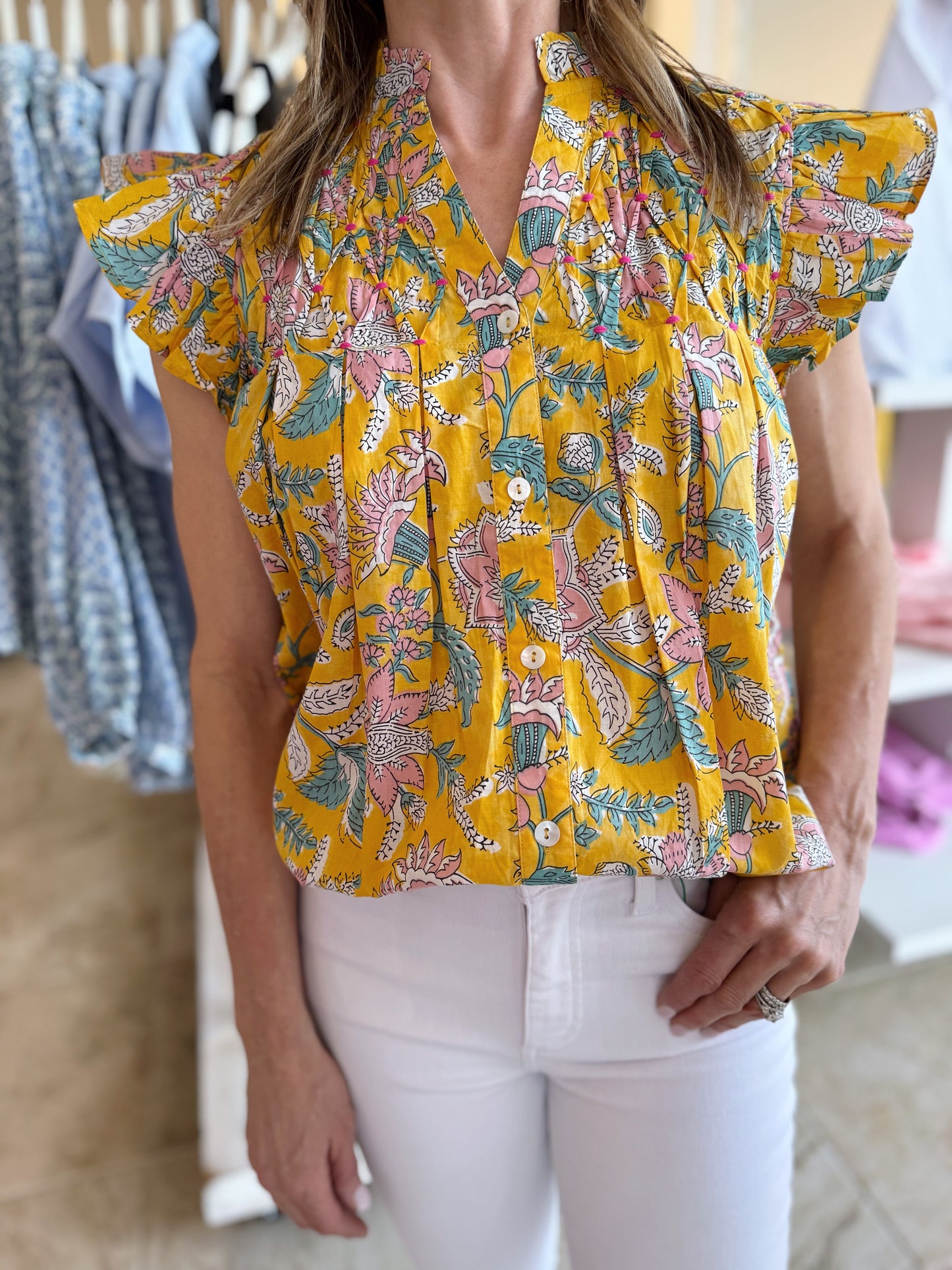 Cleo Floral Top