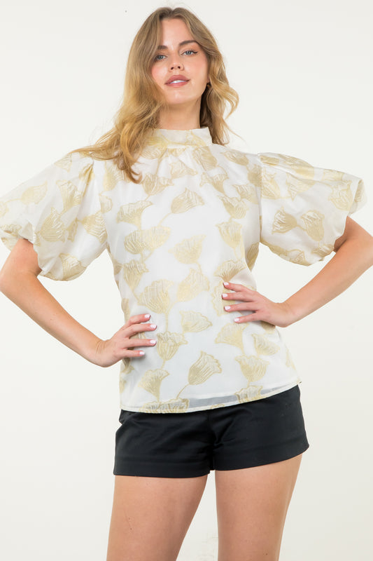 Melanie Metallic Blouse