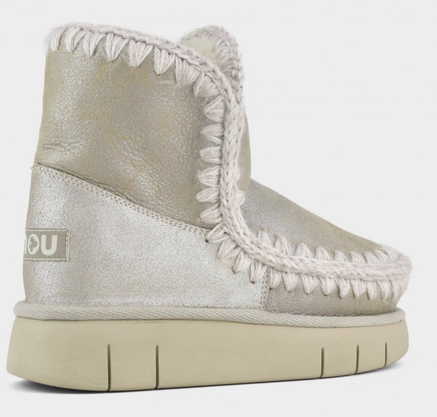 Mou Eskimo 18 Bounce Boot in Stone Metallic