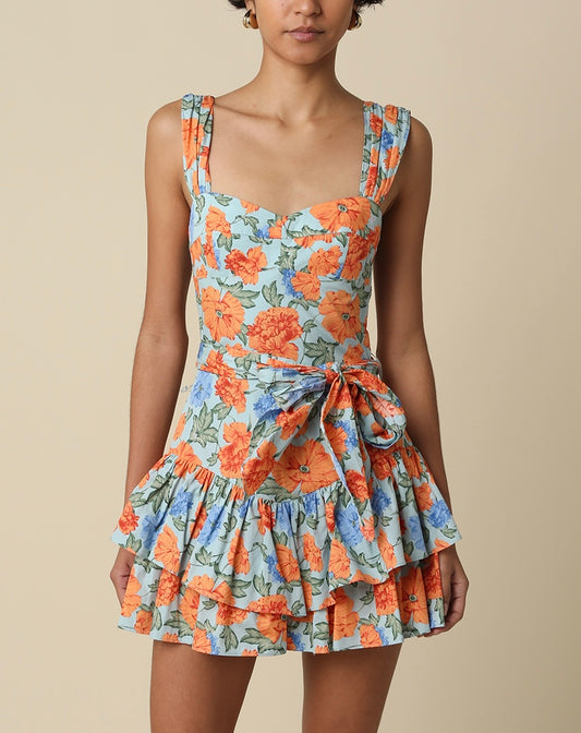 Sara Romper in Jade Orange