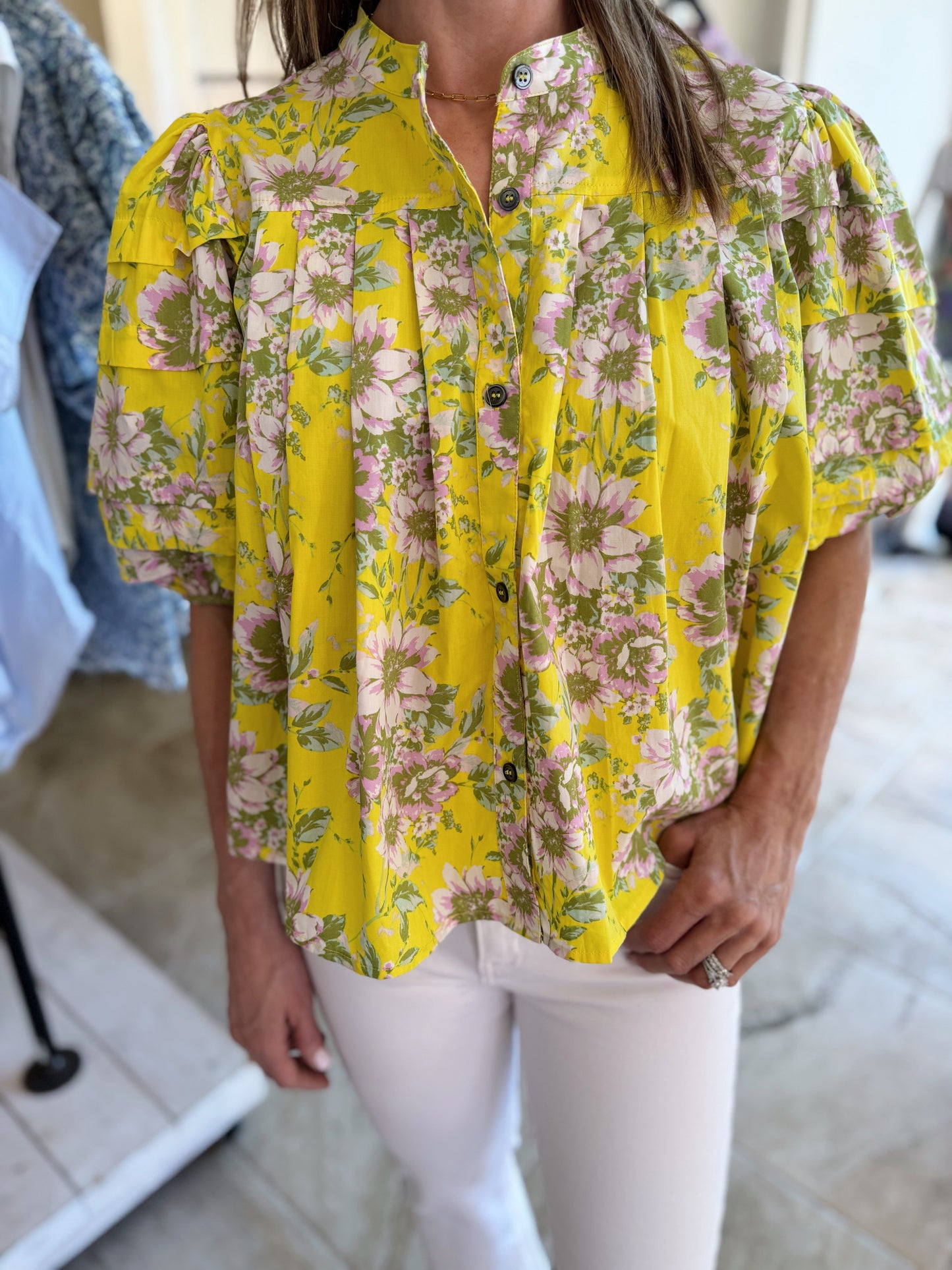 Sienna Floral Short Sleeve Top