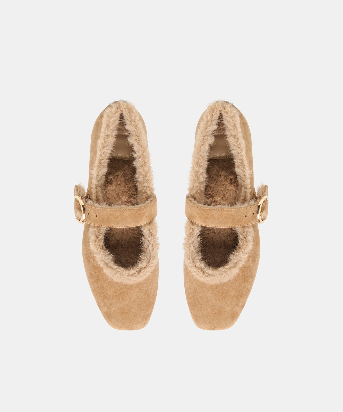Dolce Vita Mella Plush Ballet Flats in Sand Suede