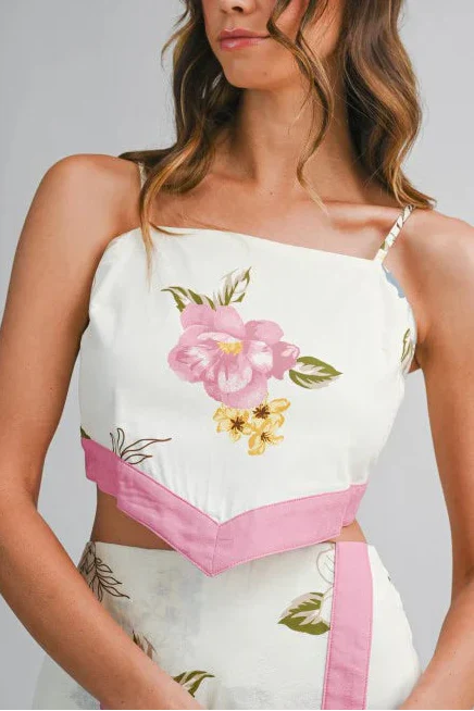 Angie Tie Back Top & Skort Set in Pink