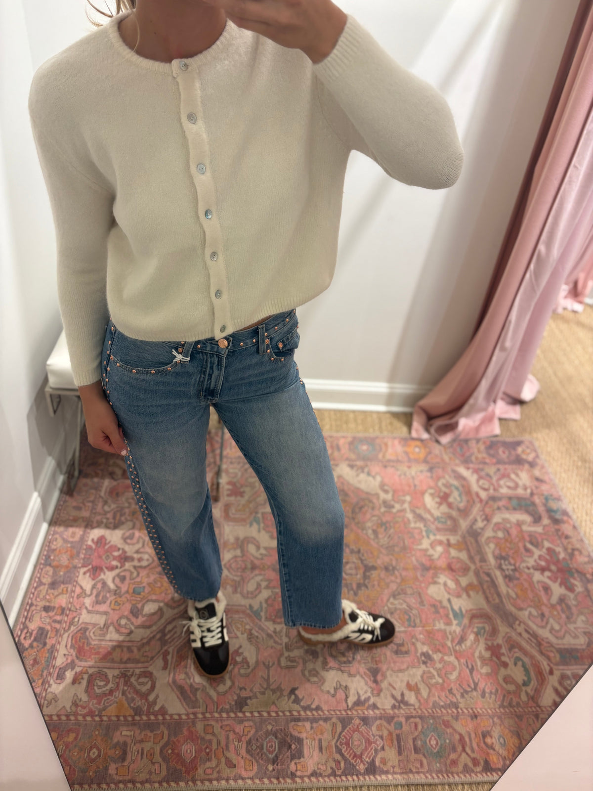 Graham Cardigan in Ecru