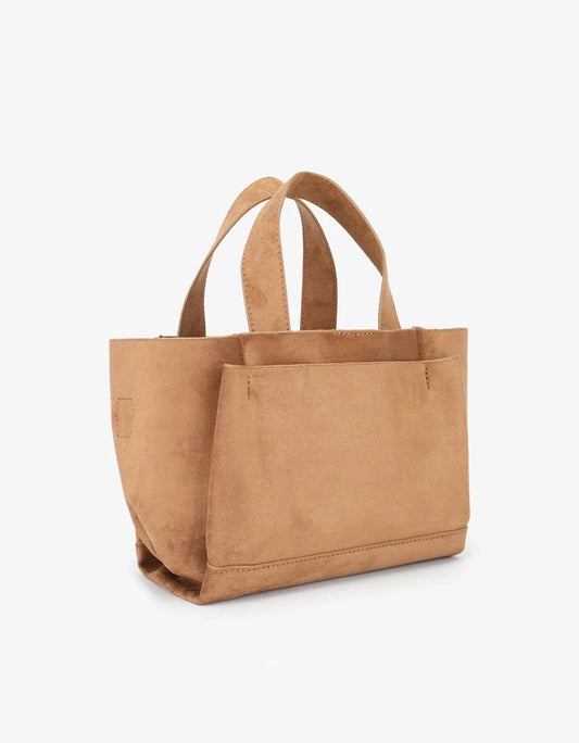 Remi & Reid Ella Mini Faux Suede in Camel