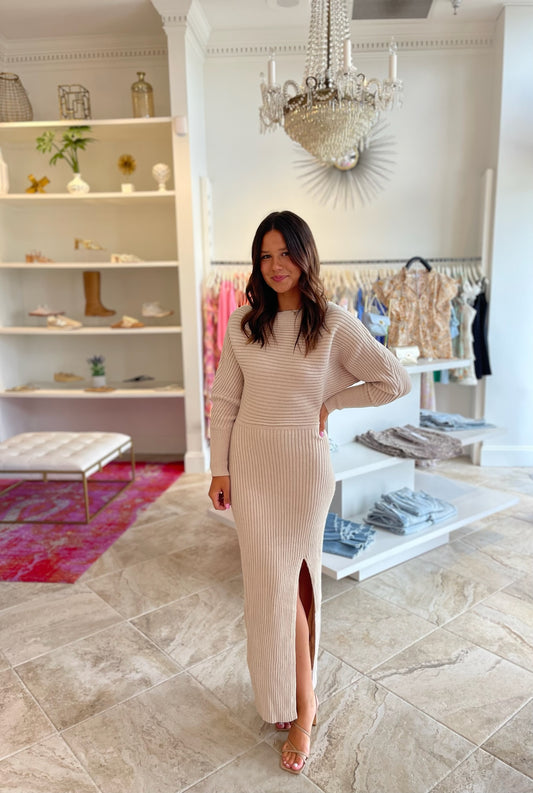 Aldridge Ribbed Midi Dress