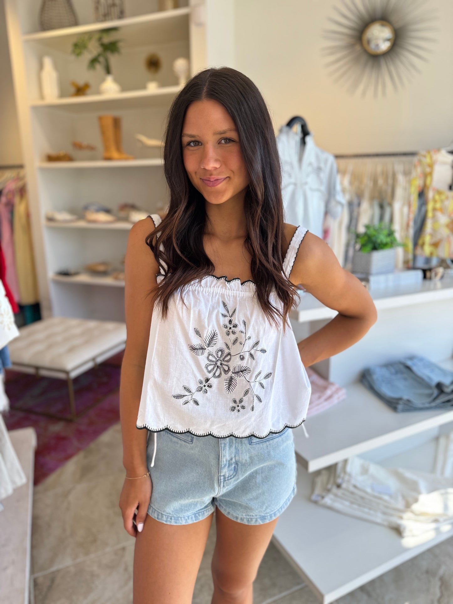ASTR Sadie Top in Off White