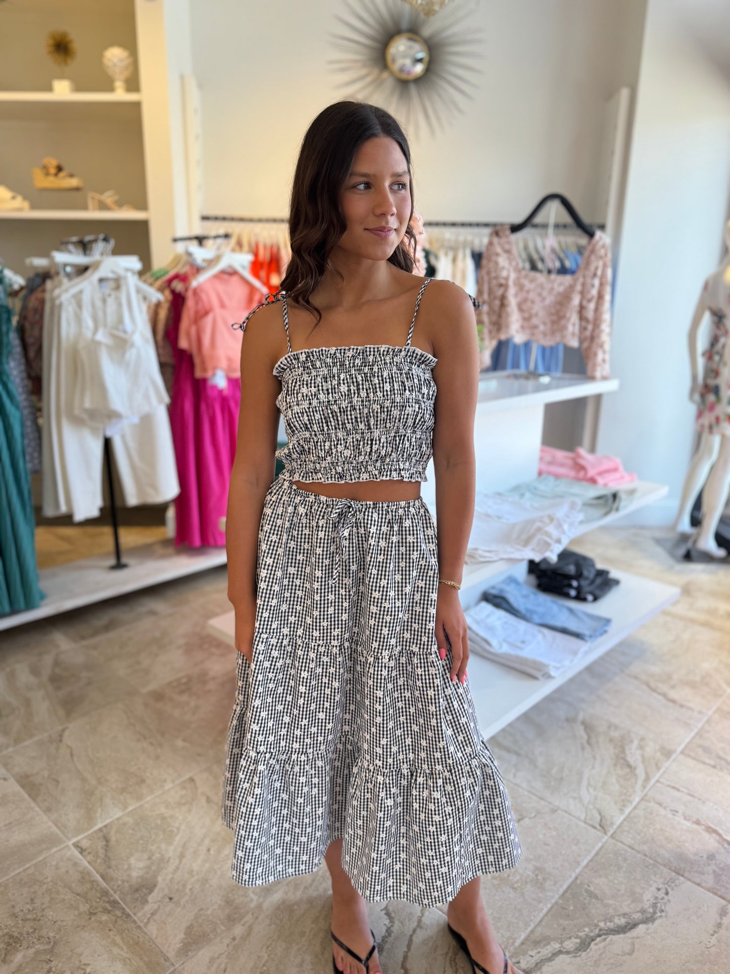 Cassie Gingham Set